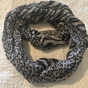 Nordstrom LuLu Zebra and Leopard Print Scarf
